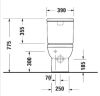 DuraStyle Basic CC Rimless Toilet ONLY