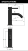 Petite Basin Mixer Short Basin Tap Matt Black