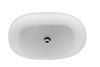 Brooke Countertop Basin Polished White 600x405x160mm