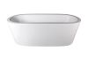 Perth Freestanding Bath Pearl White 1760x800x595mm