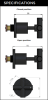 Wall Tap Set Coss Handle Basin Hot & Cold Tap Brushed Tiger Bronze Excluding Concealed Part