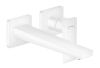 Metropol 2Hole Basin Mixer Wall Mounted Matt White