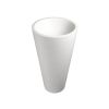 Annelie Pillar Basin Polished White NTH 500x500x910