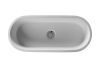 Perth Large Countertop Basin Polished White  575x245x120mm