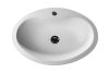 Mango Pillar Basin Polished White NTH 580x400x910mm