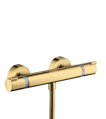 Ecostat Shower thermostat Comfort for exposed installation Polished Gold Optic