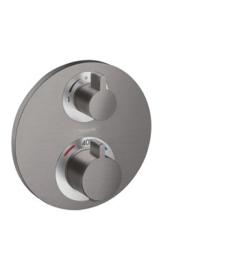 Ecostat S Therm.Conc.2 Out Brushed Black Chrome