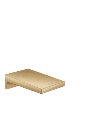 Metropol Wall Mounted Bath Spout Wide Brushed Bronze