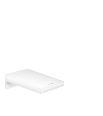 Metropol Bath Spout Wide Matt White