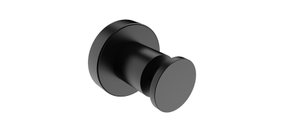 4610 Robe Hook Single - Matt Black