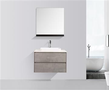 Madrid 800 Concrete Double Drawer Vanity Set 
