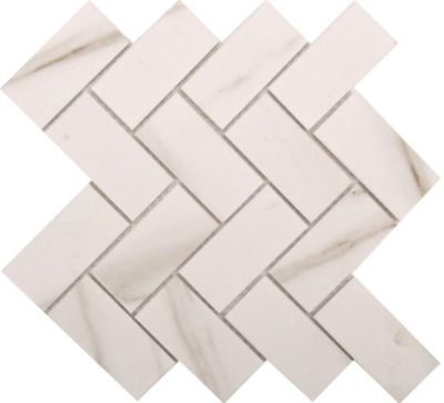 Calacatta Royal Herringbone Porcelain 275x300