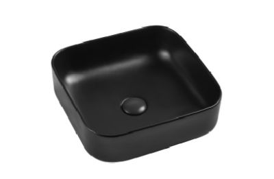 Christina Countertop Basin Matt Black 390x390x130mm