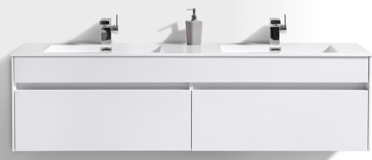Simplicity 1600x480x450 Vanity & Basin- Cement