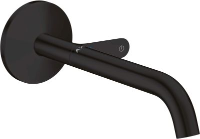 AXOR One Basin mixer for concealed installation wall-mounted Select with spout 220 mm Matt Black