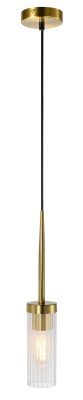 1xE27 Flambouw Pendant Antique Brass