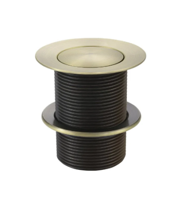 Meir Bath Pop Up Waste 40mm Unslotted - Tiger Bronze