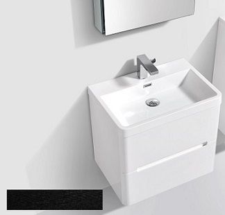 Venice 600Rustic Black  Double Draw Vanity Set 
