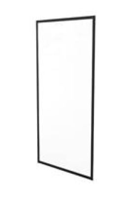 RPL90BC 900 Return Panel Black Frame 900x1860mm