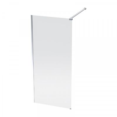 LSWM10SC Lumin Shower Screen (1200mm Stab) 1000x2000x8mm Silver/Clear