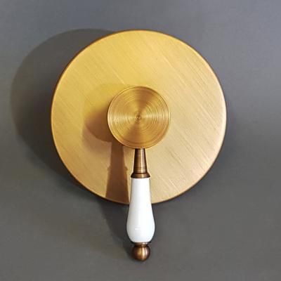Wall-mounted Single Lever Shower Mixer Rose Gold Brass