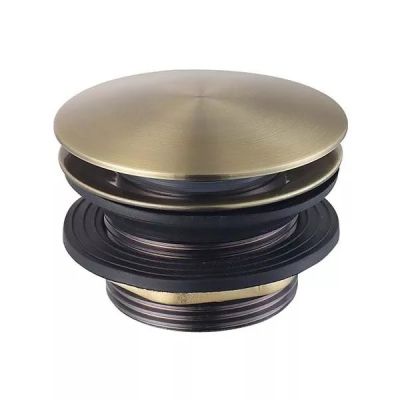 Bath Unslotted Pop up 40mm Brushed Gold 
