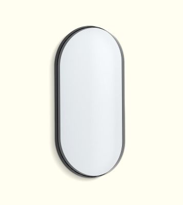 Smooth Black Pill Mirror 32mm Deep Edge