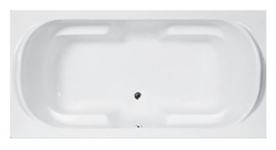 London Built In Bath Polished White 1800x900x440mm