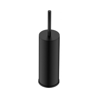 9136 Toilet Brush + Closed Holder - Matt Black