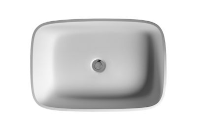 Carmen Countertop Basin Pearl White  545x350x120mm
