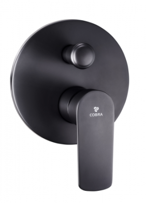 Seine Ebony Diverted Mixer Concealed Matt Black