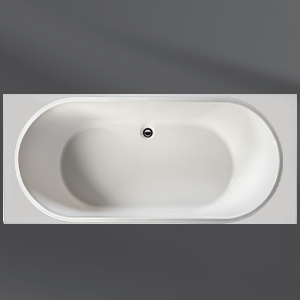 Tokio Built-in Bath Gloss White 1700x800x590mm