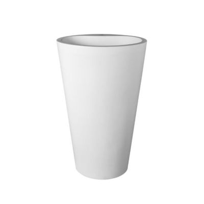 Mango Pillar Basin Polished White 1TH 580x400x910mm
