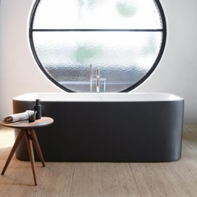 Happy D.2 Plus Bathtub Graphite Super Matt 1800X800 mm