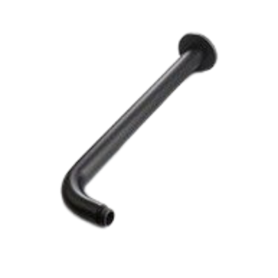 Black Shower Arm Round 300mm