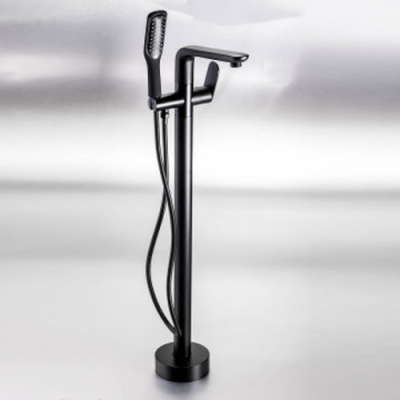 Genova Black Freestanding Bath Mixer