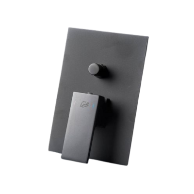 Malta Black Concealed Div/Mixer Square