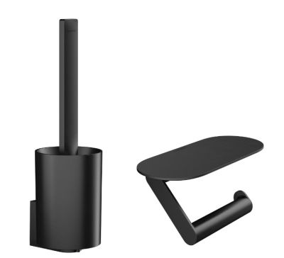 WallStoris Toilet bundle Plastic Matt Black