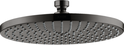 Overhead Shower Head 240 1jet Polished Black Chrome