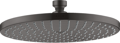 Starck Overhead Shower Head240 1jet Brushed Black Chrome