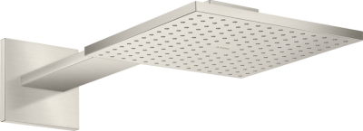 ShowerSolutions Overhead Shower Head 250x250mm 1jet With Shower Arm Stainless Steel Optic