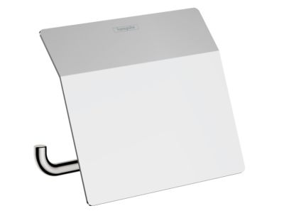 AddStoris Roll Holder With Cover Polished Chrome