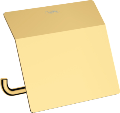 AddStoris Roll Holder With Cover Polished Gold Optic