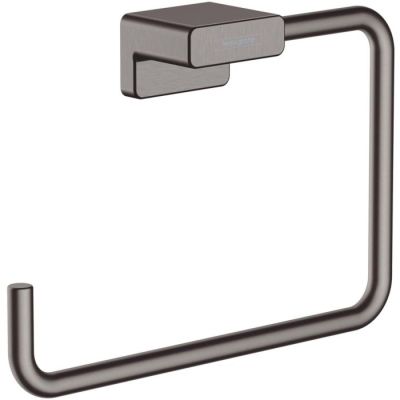 AddStoris Towel Ring Brushed Black Chrome