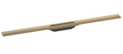 RainDrain Flex Finish Set Shower Drain 1000mm Cuttable Brushed Black Chrome