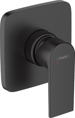 Vernis Shape Shower Mixer Concealed Matt Black 