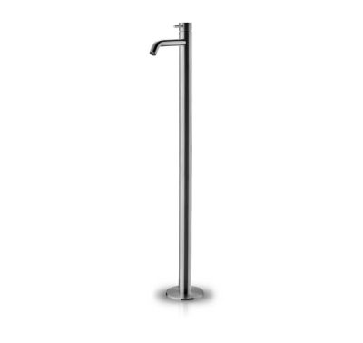 Jee-O Slimline F/S Countertop Basin Pearl WhiteMixer Brushed