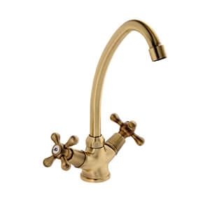 Adour Bronze Sink Mixer Deck Type