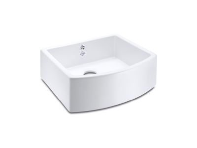Waterside 600 White & 3." Strainer W. C.K. Chrome  597x530x220