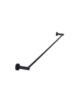 Meir Round Single Towel Rail 600 MBLK